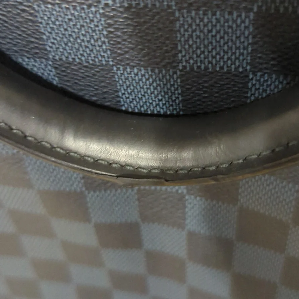 Cobalt Damier Tote Shoulder Bag. LOUIS VUITTON
